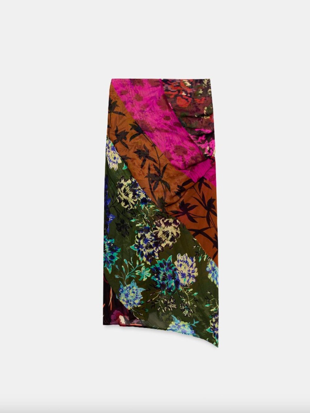 Zara NWT Draped Printed Pareo Skirt - Picture 2 of 2